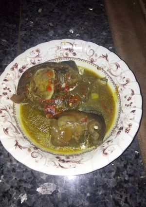 A picture of Cowleg pepper soup.