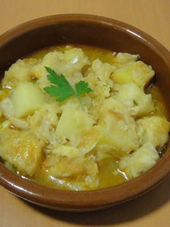 Una foto de Patatas con bacalao