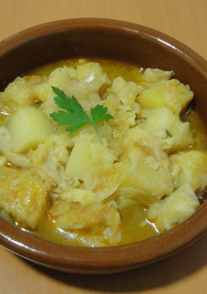 Una foto de Patatas con bacalao