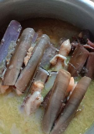 Foto resep 47) Lorjhuk Kelah Konceh (Kuah Kunci Kerang Bambu)