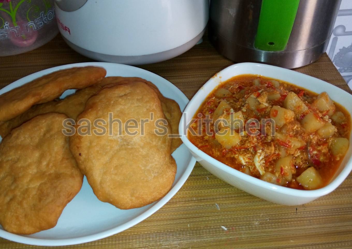 Fateera with potato and egg source