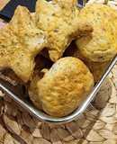Galletas al parmesano con toque de hierbas
