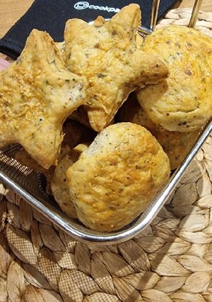 Una foto de Galletas al parmesano con toque de hierbas
