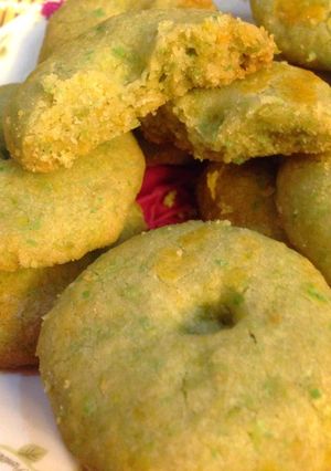 Hình của món Green Peas Cookies (Bánh quy đậu Hà Lan).