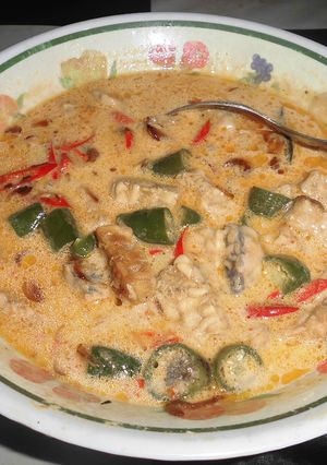 Foto resep Sayur santan tempe cabe hijau praktis