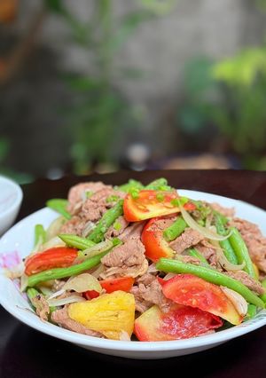 Hình của món Thịt Bò Xào Thập Cẩm.