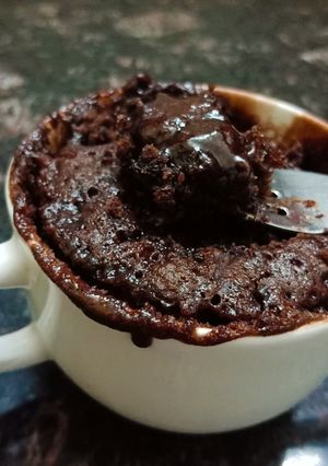 A picture of Chocolava mug cake.