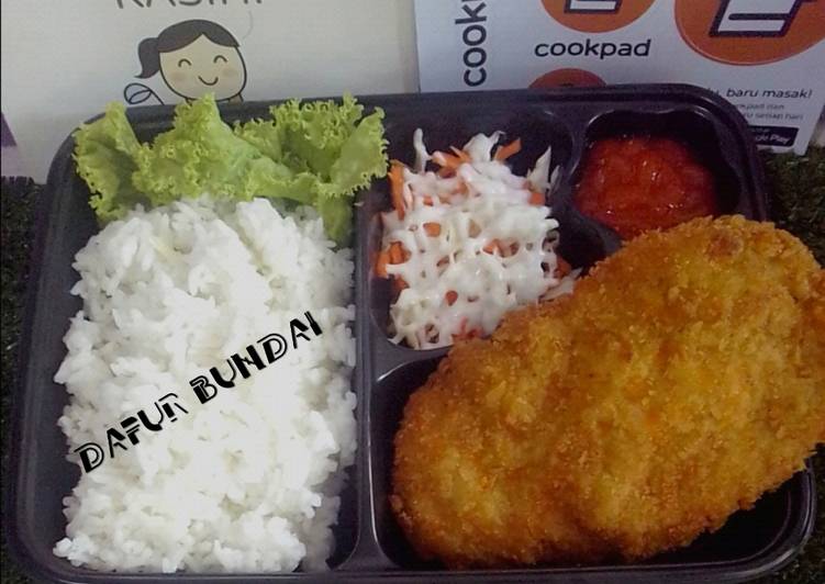 Cara Gampang Menyiapkan Chicken Katsu (Versi Bento Box) yang Lezat Sekali