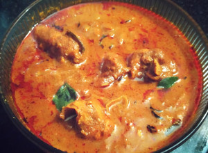 A picture of Spicy🌶Chicken chettinad.