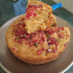 A picture of Whole wheat flour eggless cake.