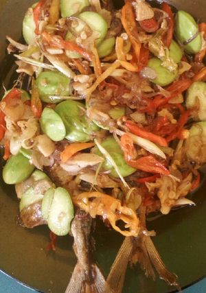 Foto resep Peda merah siram pete