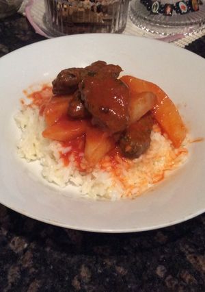 A picture of Kiftah Batortah (Lamb kebab with potatoes).