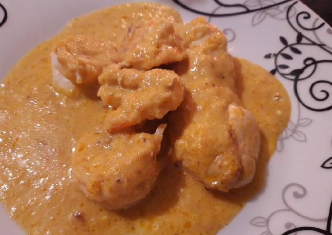 Poulet aux crevettes