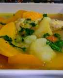 CALDO De Puerros (Porrusalda) con Pollo...!