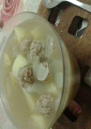 صورة لوصفة شوربة كرات الشيش