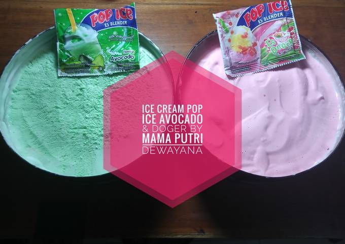 Ice Cream Pop Ice Avocado &amp; Doger