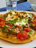 Tarta tatín de ensalada de tomate