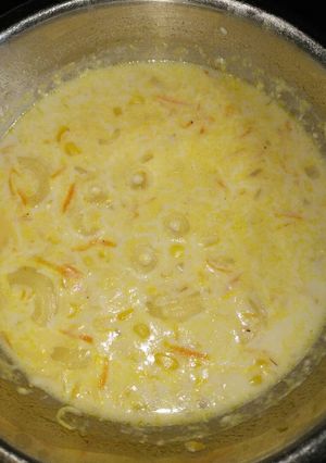 Foto resep Mpasi soto susu macaroni 1y