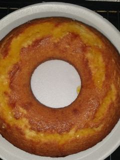 Una foto de Budín de naranja esponjoso