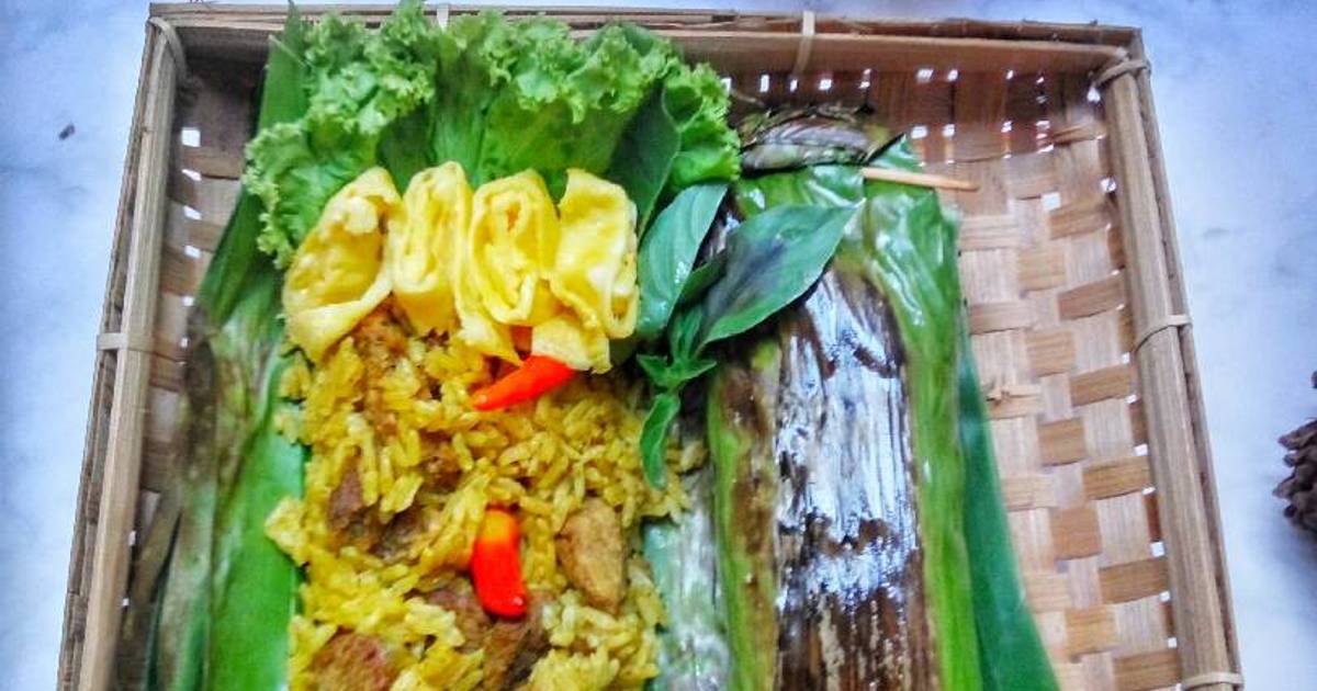  Resep  Nasi Kebuli Bakar  pr masakanbungkusdaun oleh Bu  