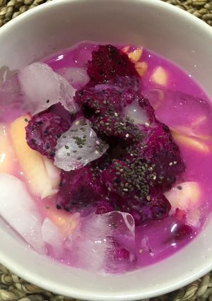 Foto resep Es Buah Yakult #dapurwiwin 👩🏻‍🍳