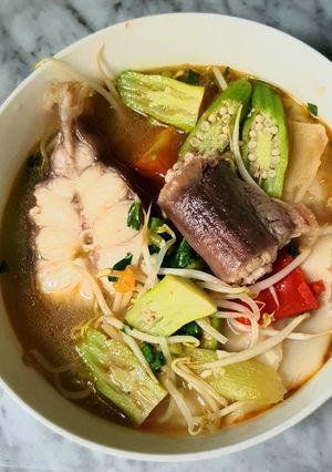 Hình của món Canh chua măng cá nhám.