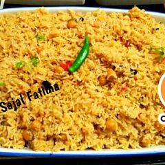 A picture of Special Chana Pulao (chickpeas rice).