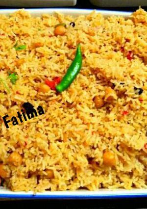 A picture of Special Chana Pulao (chickpeas rice).
