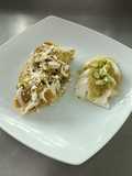 Chilaquiles with Poblano Chile Sauce