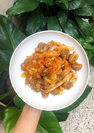 Foto resep Daging Giling Asam Manis