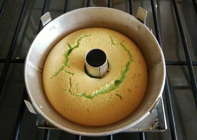 Cara Gampang Membuat Chiffon pandan putih telur, Bikin Ngiler