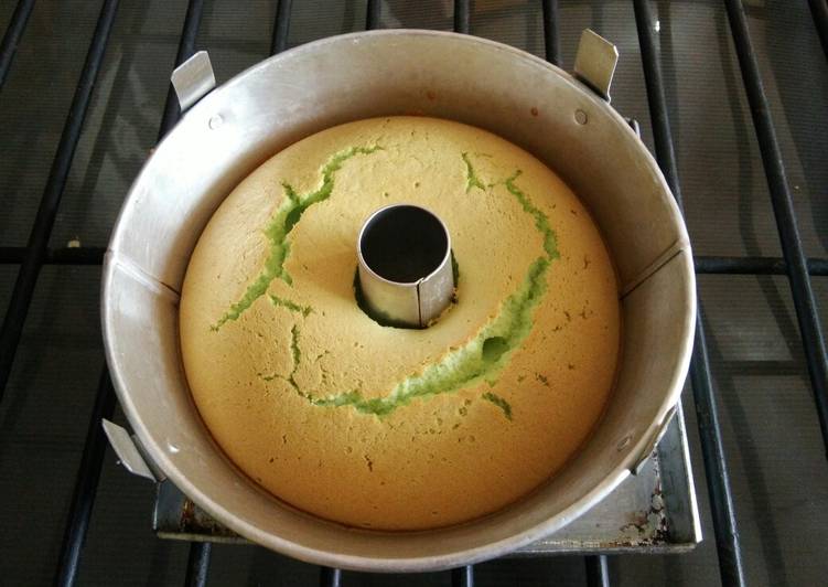 Cara Gampang Masak Chiffon pandan putih telur Sederhana