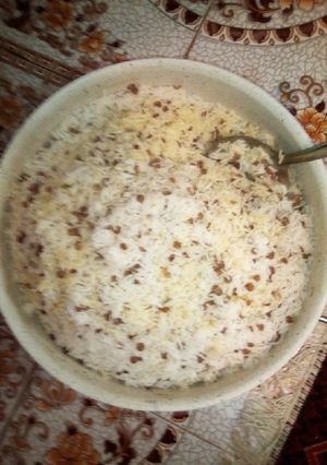 عکسی از دستور عدس پلو نذری