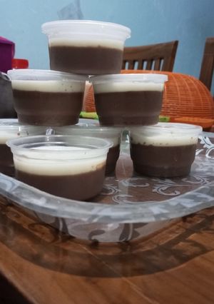 Foto resep Pudding Cokelat + Vla