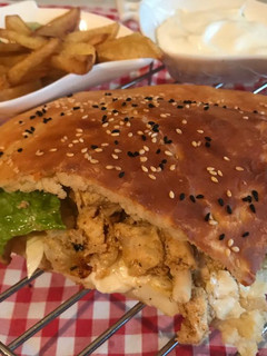 A picture of Turkish Shawarma with Turkish Doner Bread.