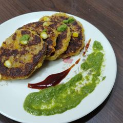 A picture of Potato Corn Tikki.