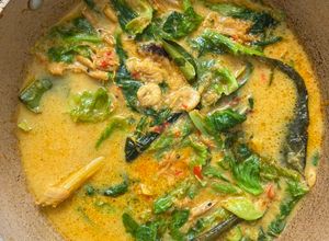 Foto resep Gulai Ceciwis/ceriwis/baby kol/ sawi kecil Udang Ebi Bumbu Mandailing