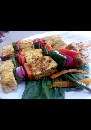 A picture of Tofu Kebab.