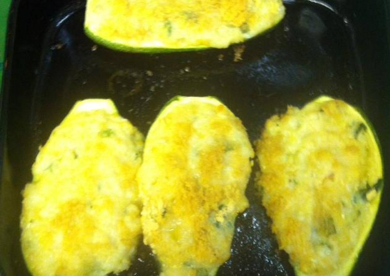 Calabacitas rellenas de papa