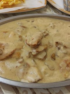 صورة لوصفة دجاج بالفطر