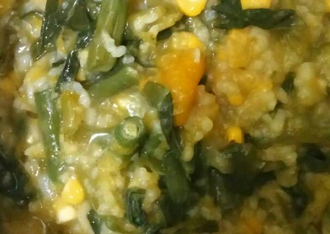 Resep Bubur Manado ala aku 😊😊 Anti Gagal