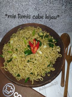 Foto resep *mie tumis cabe hijau*