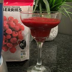 Simple Raspberry Smoothie A picture of Simple Raspberry Smoothie.
