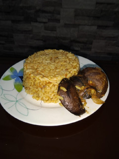 A picture of Buttered Jollof Rice.