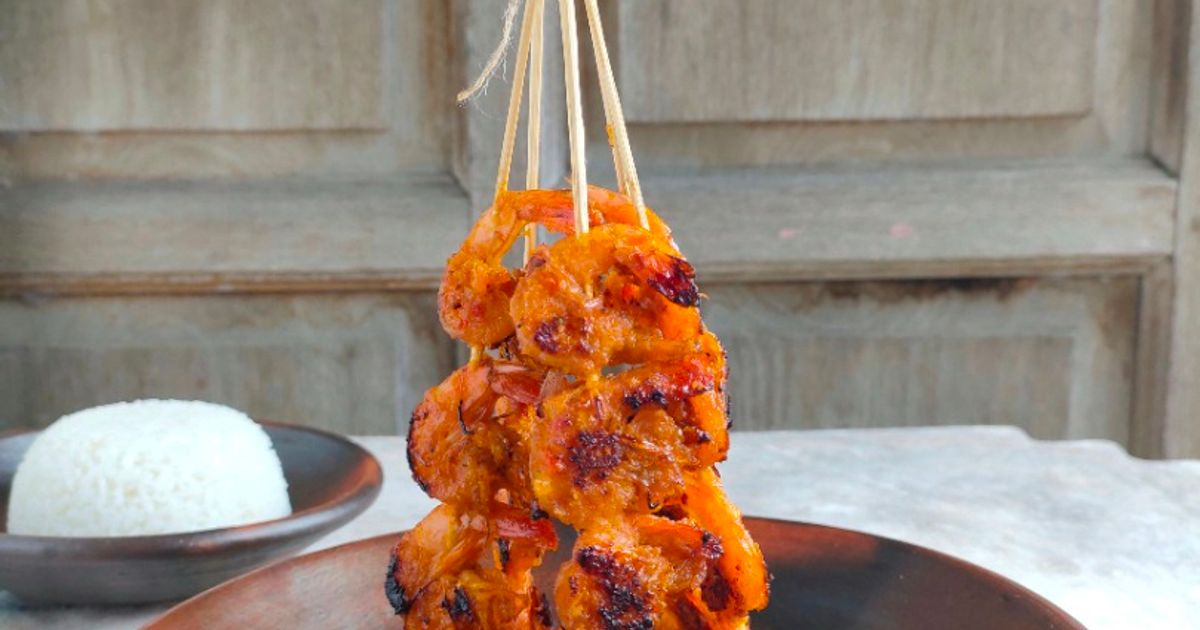 Sate Merah Resep Sate Udang Bumbu Merah oleh Yovela Gracia Davino Una - Cookpad