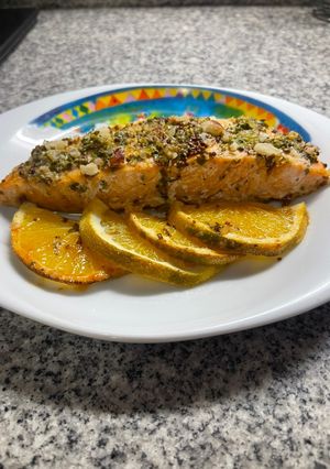 Una foto de Salmón a la Naranja