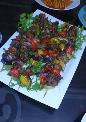 صورة لوصفة شيش كبد فراخ