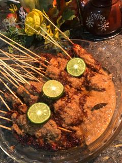 Foto resep Sate ayam kuah kacang simple dan enak