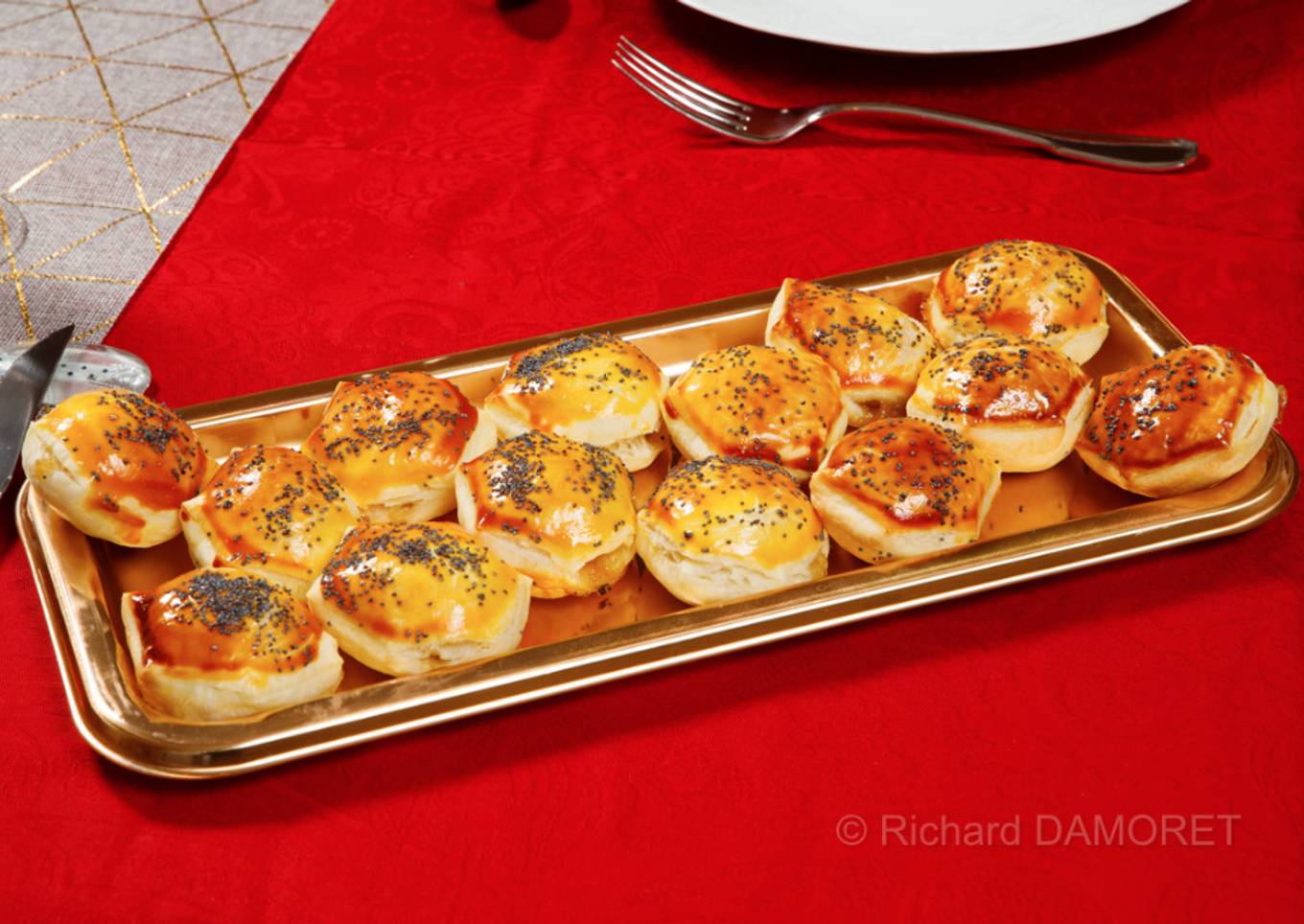 Feuilletés de Noël au boudin blanc