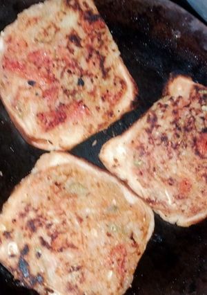 A picture of Suji vegetable toast.